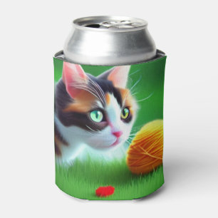 Artsy Cat Can Cooler