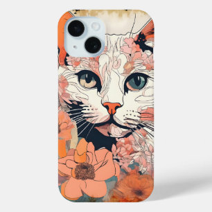 Artsy Cat iPhone 15 Case