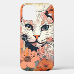 Artsy Cat iPhone 12 Case