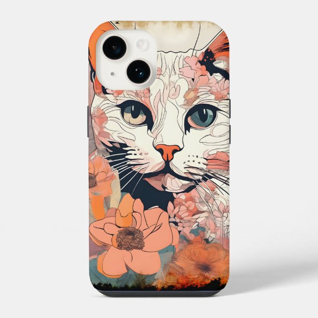 Artsy Cat iPhone Case (Back)
