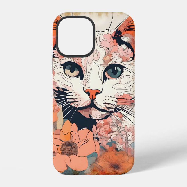 Artsy Cat iPhone Case (Back)