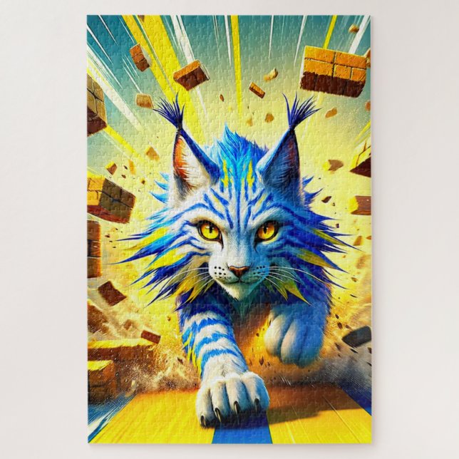 Artsy Cat Jigsaw Puzzle (Vertical)