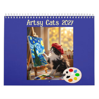 Artsy Cats 2027 Calendar