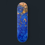 Artsy Cobalt Blue Golden Yellow Acrylic Painting Skateboard<br><div class="desc">This modern and cool painting is perfect for the trendy and fashionable person. It features a hand-painted cobalt blue and golden yellow acrylic abstract design. It's unique, artistic, and contemporary.***IMPORTANT DESIGN NOTE: For any custom design request such as matching product requests, colour changes, placement changes, or any other change request,...</div>