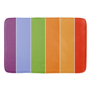 Artsy Color Stripes Bath Mat