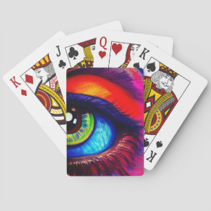 Artsy Colourful Eye Playing Cards