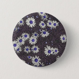 Artsy Daisies 6 Cm Round Badge