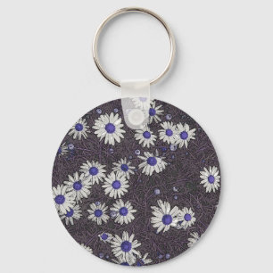 Artsy Daisies Key Ring