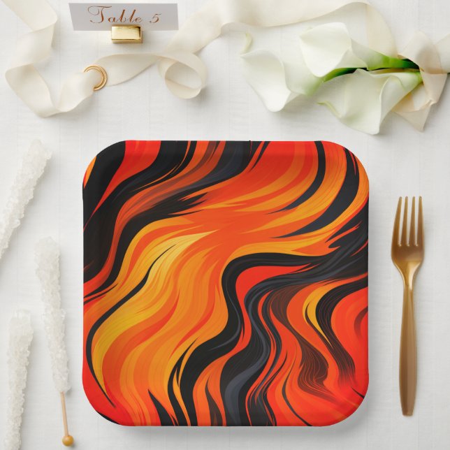 Artsy Design Paper Plate (Wedding)