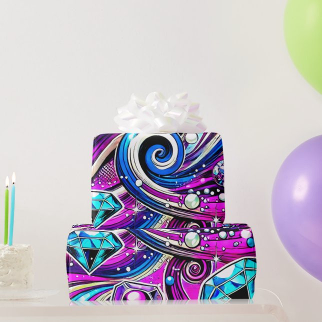Artsy Design Wrapping Paper (Party Gifts)