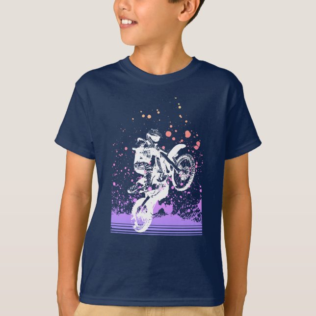 Artsy Dirt Bike T-Shirt (Front)
