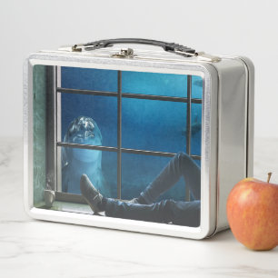 Artsy Dolphin Metal Lunch Box