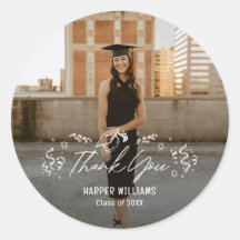 Artsy Doodles Graduation Thank You Stickers