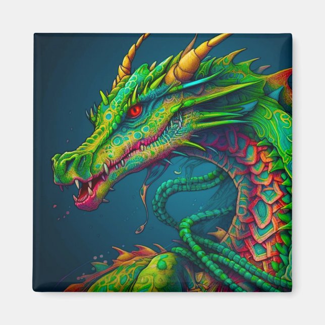 Artsy Dragon Magnet (Front)