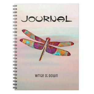 Artsy Dragonfly Journal Notebook