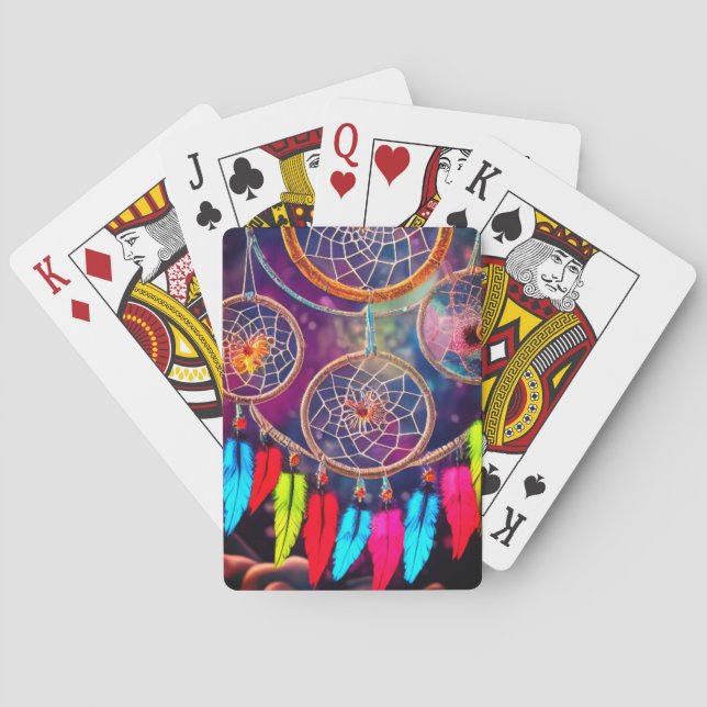 Artsy Dream Catcher Playing Cards (Back)