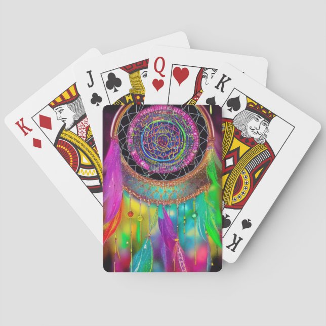 Artsy Dream Catcher Playing Cards (Back)
