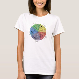 Artsy Earth Elements Hand Illustrated Pen Art T-Shirt