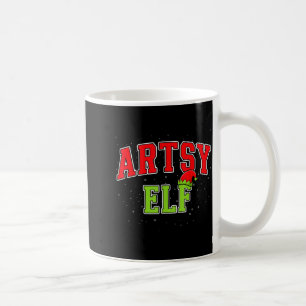Artsy Elf Christmas Family Matching Group Xmas Act Coffee Mug