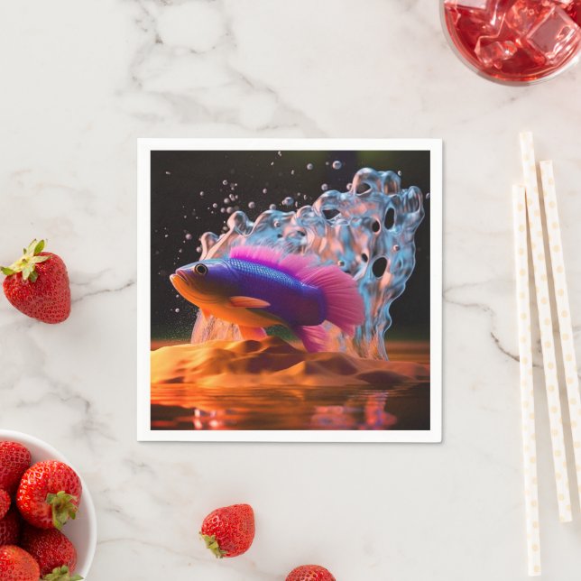 Artsy Fish Napkin (Insitu)