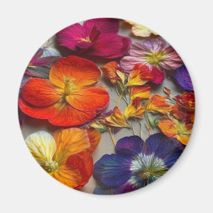Artsy Flowers Magnet
