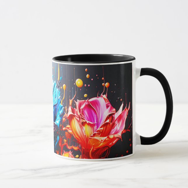 Artsy Flowers Mug (Right)