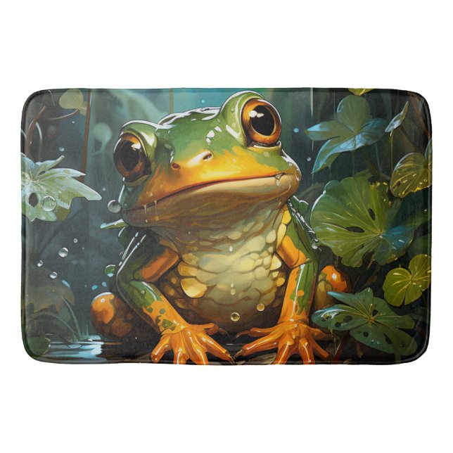 Artsy Frog Bath Mat (Front)