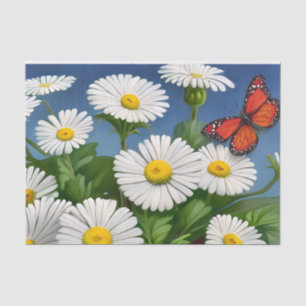 Artsy Fun Daisies And Butterflies Tissue Paper