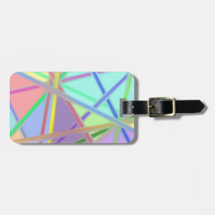 Artsy Glass Threads Abstract Luggage Tag