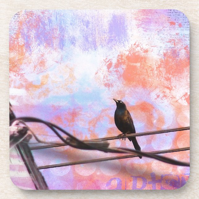 Artsy Grackle Coaster (Front)