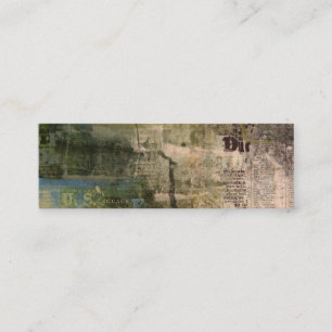 Artsy Grunge Mini Business Card
