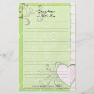 Artsy Heart Stationery