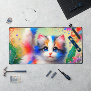 Artsy Kitten Design Desk Mat