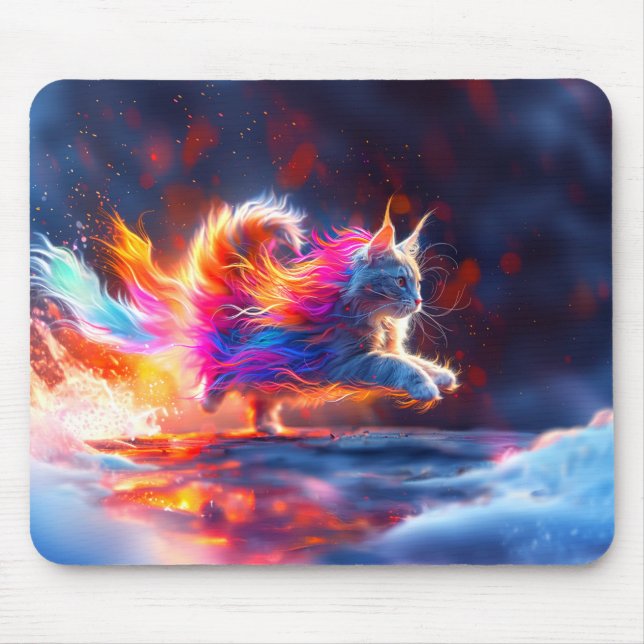Artsy Kitten Mouse Pad (Front)