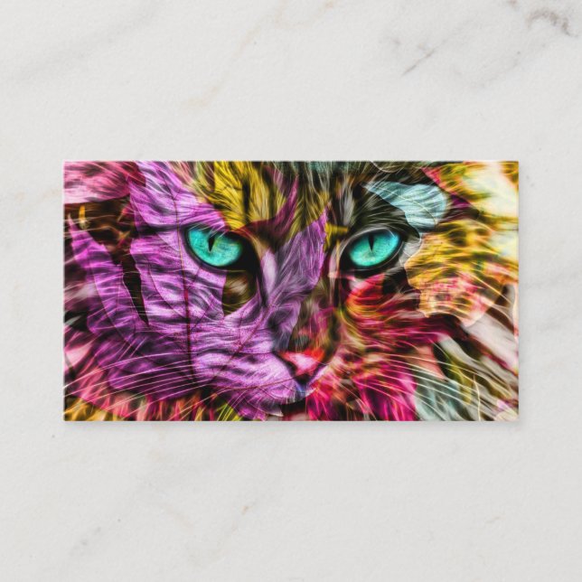 Artsy Kitty Cat  Enclosure Card (Front)