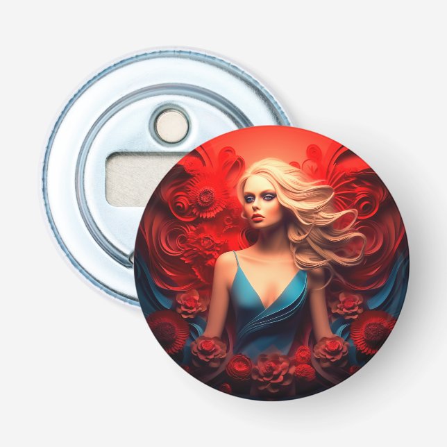 Artsy Lady Bottle Opener (Front)