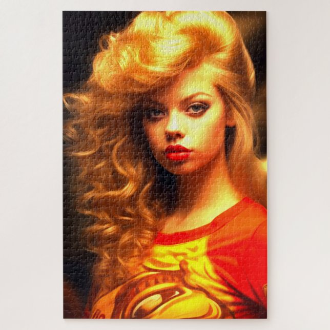 Artsy Lady Jigsaw Puzzle (Vertical)