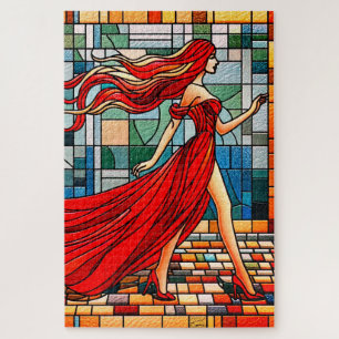 Artsy Lady Jigsaw Puzzle