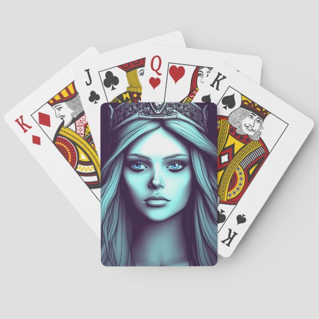 Artsy Lady Playing Cards (Back)