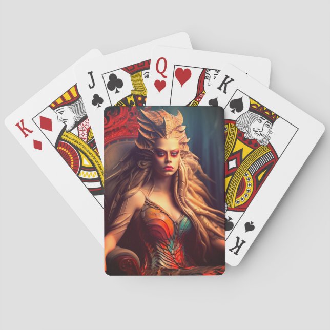 Artsy Lady Playing Cards (Back)