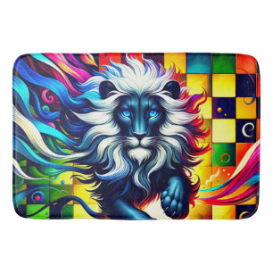 Artsy Lion Bath Mat