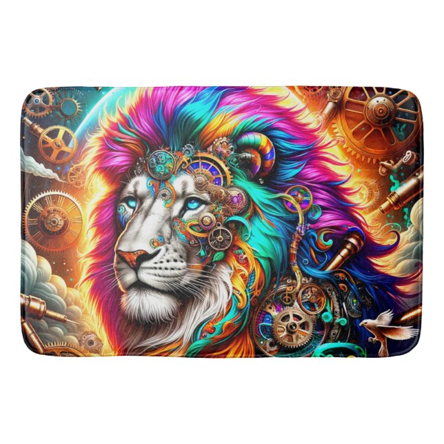 Artsy Lion Bath Mat (Front)