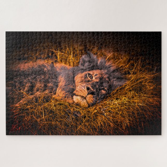 Artsy Lion Jigsaw Puzzle (Horizontal)