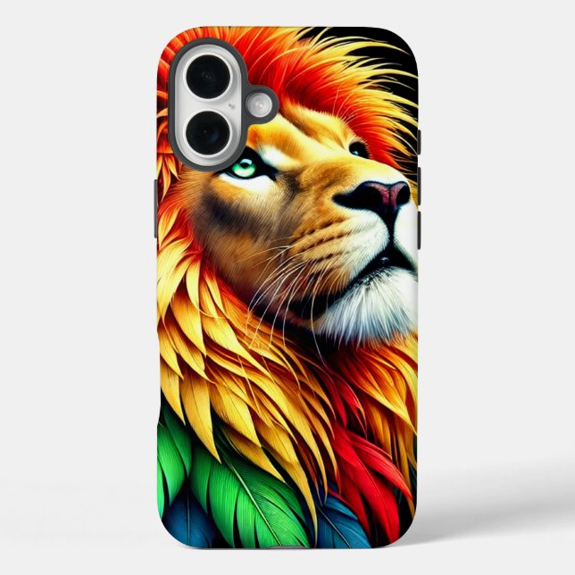 Artsy Lion Phone Case (Back)