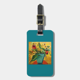 artsy luggage tag purse tag or key chain