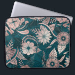 Artsy Modern Rose Gold Emerald Green Flowers Laptop Sleeve<br><div class="desc">Artsy, modern, chic, girly, and elegant faux printed rose gold foil and emerald green hand drawn floral illustration pattern art. ***IMPORTANT DESIGN NOTE: For any custom design request such as matching product requests, colour changes, placement changes, or any other change request, please click on the "CONTACT" button or email the...</div>