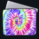 Artsy Neon Rainbow Tie Dye Watercolor Pattern Laptop Sleeve<br><div class="desc">This custom safety mask is perfect for many professionals including; nursing home workers, business workers, essential employees, and regular civilians who are in need of an extra layer of protection. The design features a hand-painted rainbow neon yellow, pink, purple, aqua blue, and green tie-dye swirl pattern. It's hipster, trendy, cool,...</div>