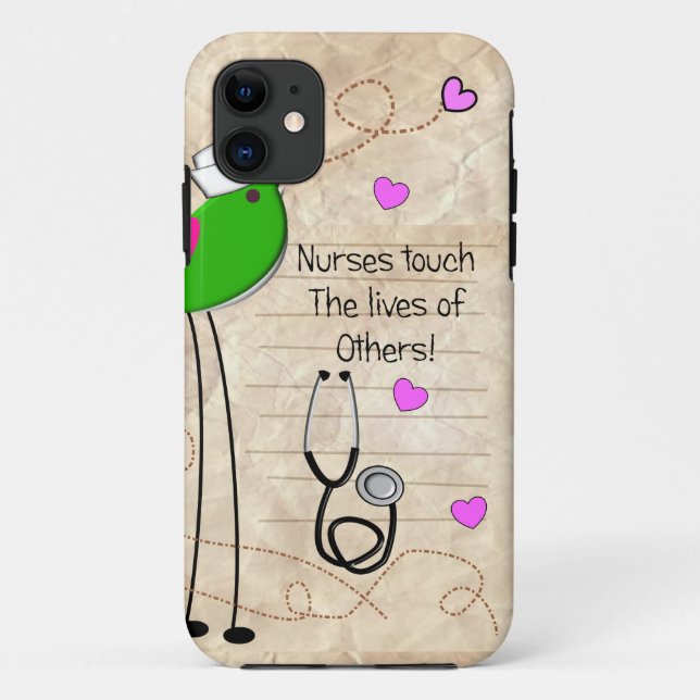 Artsy Nurse Bird Case-Mate iPhone Case (Back)