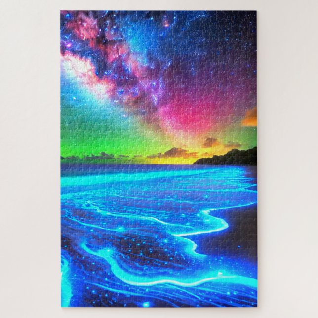 Artsy Ocean Scene Jigsaw Puzzle (Vertical)