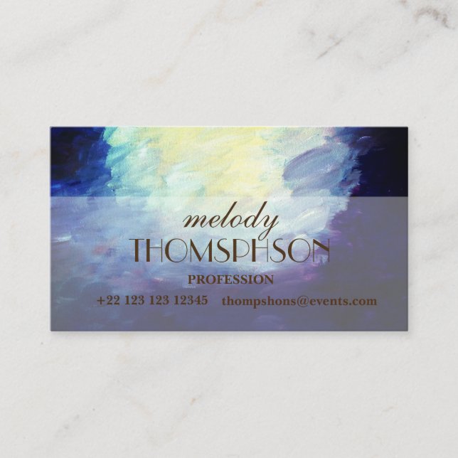 Artsy original Abstract   Business Cards (Front)